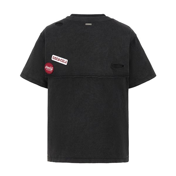 Áo Phông Nữ 13 De Marzo X Coca-Cola Bear Layered Logo Tshirt Black Màu Đen Size S - Thời trang - Vua Hàng Hiệu