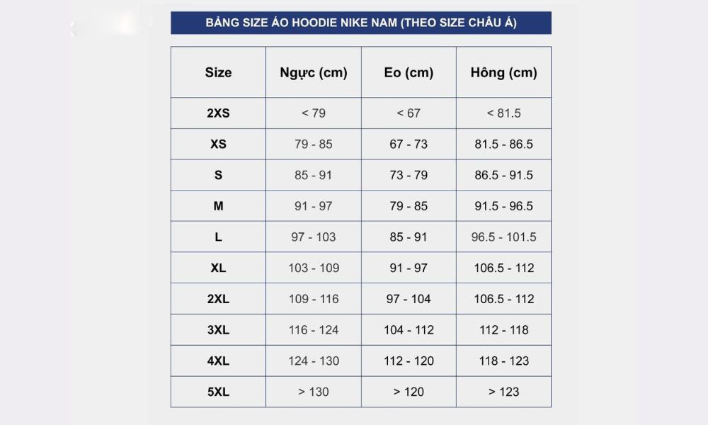 Chi tiết bảng size áo hoodie nam nữ chuẩn xác cập nhật 2025