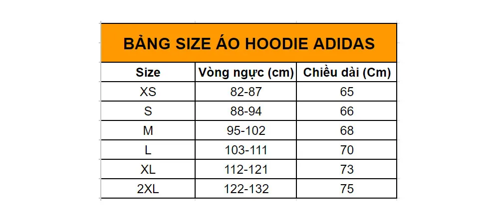 Chi tiết bảng size áo hoodie nam nữ chuẩn xác cập nhật 2025