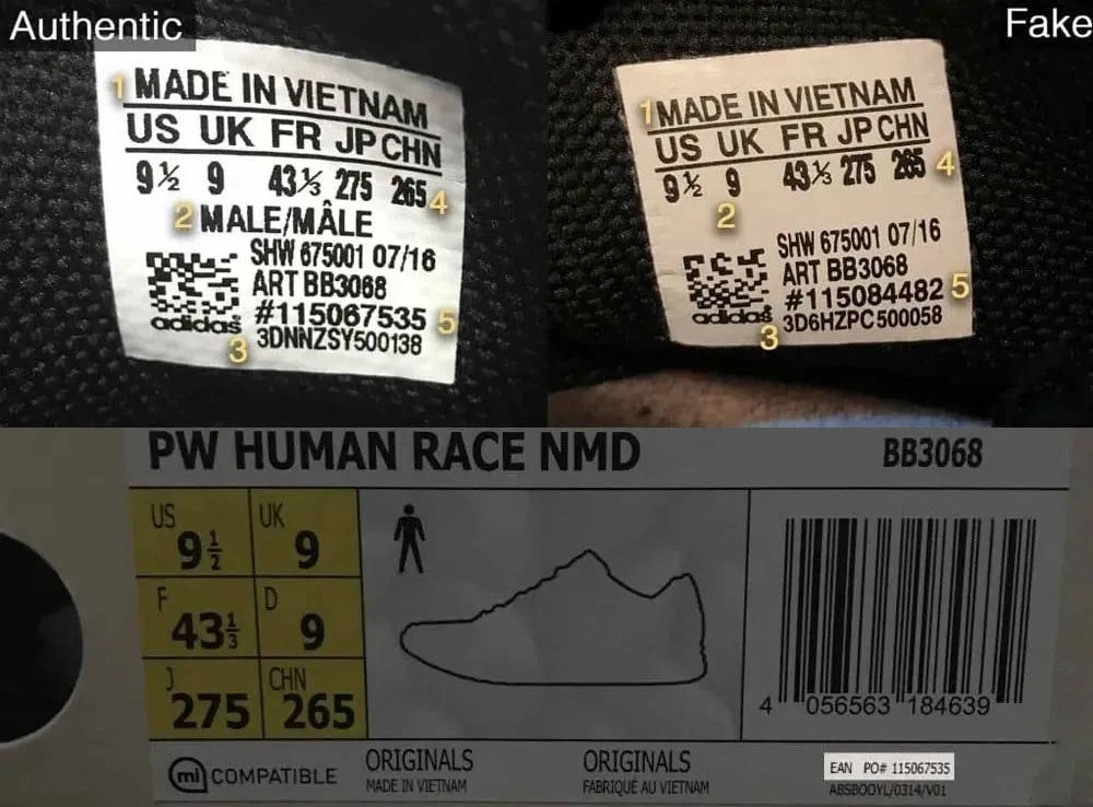 7 Cách phân biệt giày Adidas NMD thật giả chỉ trong 1 phút
