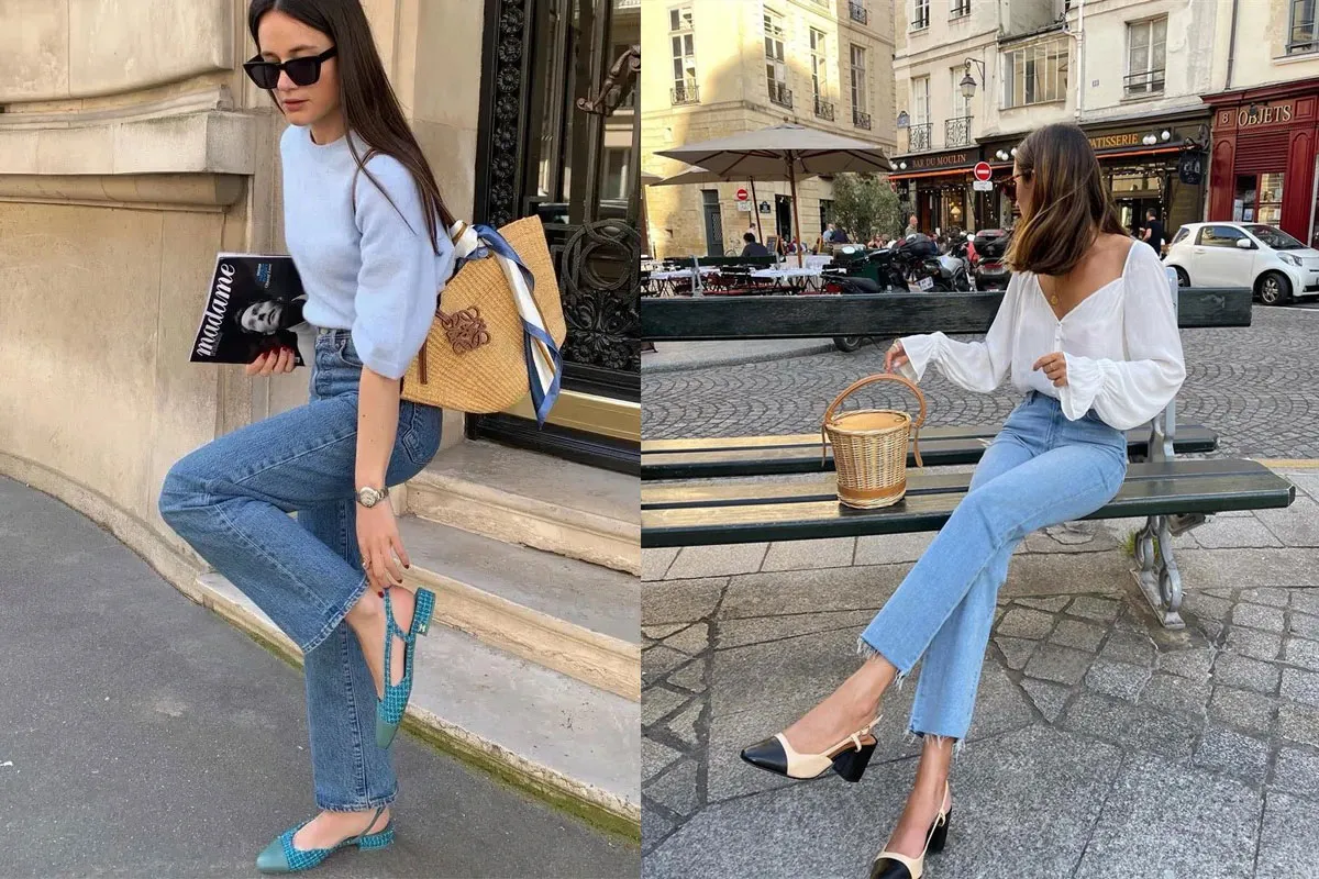 9 cách phối đồ với giày Slingback đẹp, tôn dáng nàng nên thử