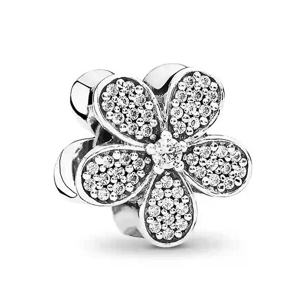 Hạt Vòng Charm Pandora Dazzling Daisy Charm 791480CZ Màu Bạc - Trang sức - Vua Hàng Hiệu