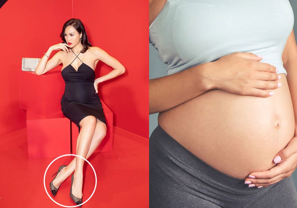 Có bầu mang giày cao gót được không? 