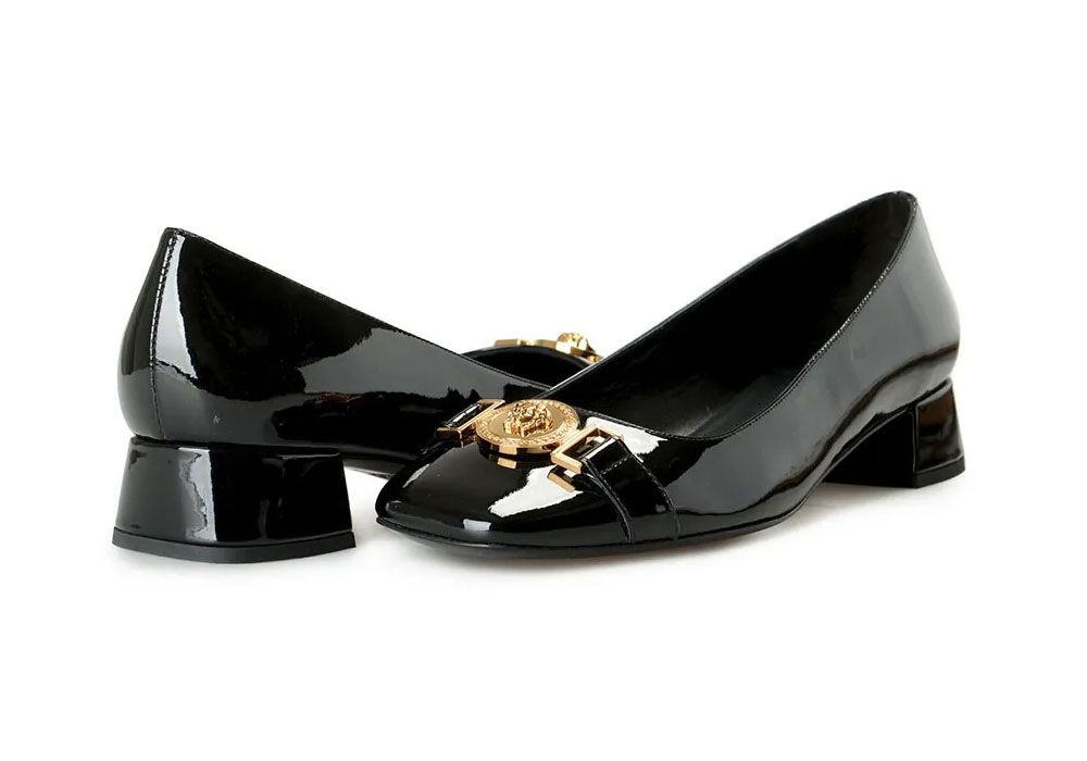 Versace La Medusa Leather Sling-back Pumps 1003138 DVT2P 1P650