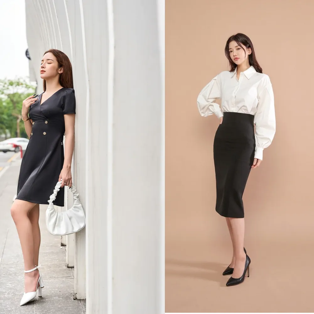 Đầm đen phối với phụ kiện gì giúp nàng nổi bật, ấn tượng - 8