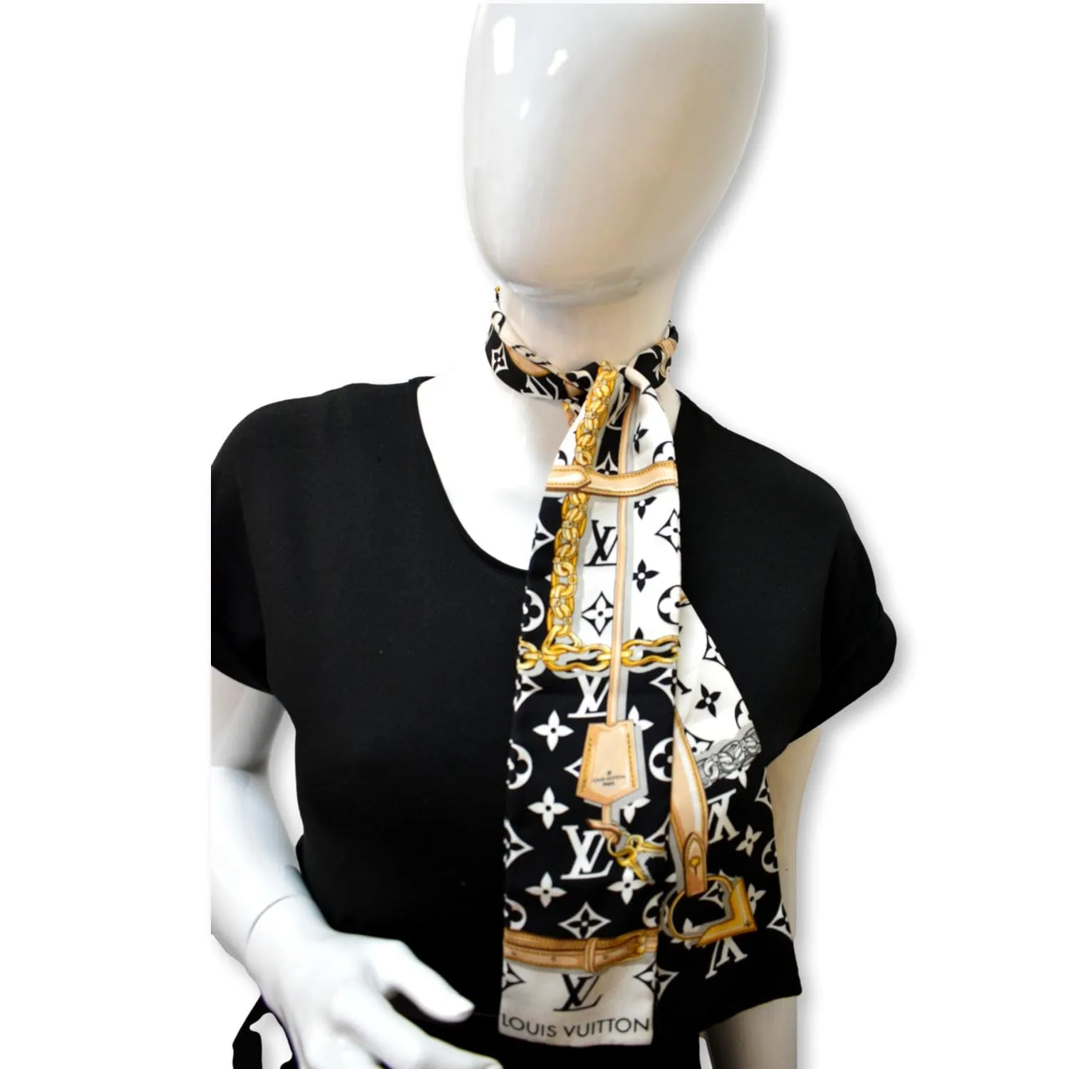 Khăn quàng cổ Louis Vuitton Monogram Confidential Bandeau
