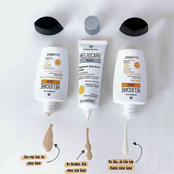 Kem Chống Nắng Heliocare 360 Mineral Tolerance Fluid SPF 50, 50ml - Kem chống nắng - Vua Hàng Hiệu