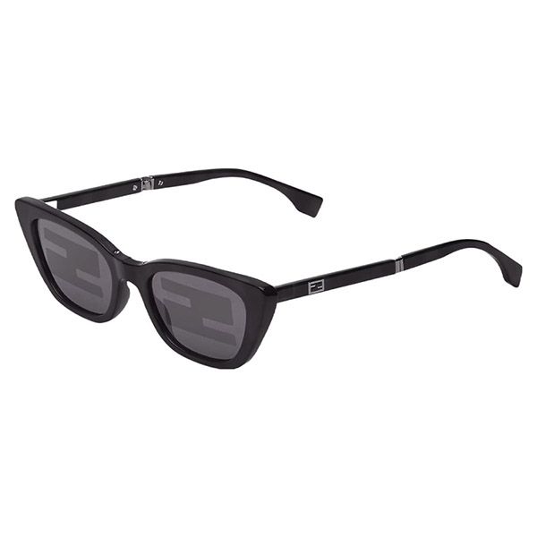 Kính Mát Nữ Fendi Black Cat Eye Sunglasses FEN SUN FE40089I 01C Màu Đen - Kính mắt - Vua Hàng Hiệu