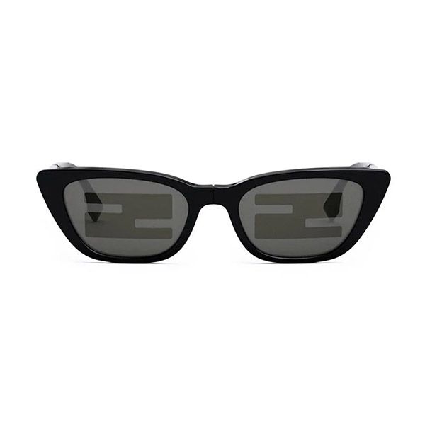 Kính Mát Nữ Fendi Black Cat Eye Sunglasses FEN SUN FE40089I 01C Màu Đen - Kính mắt - Vua Hàng Hiệu