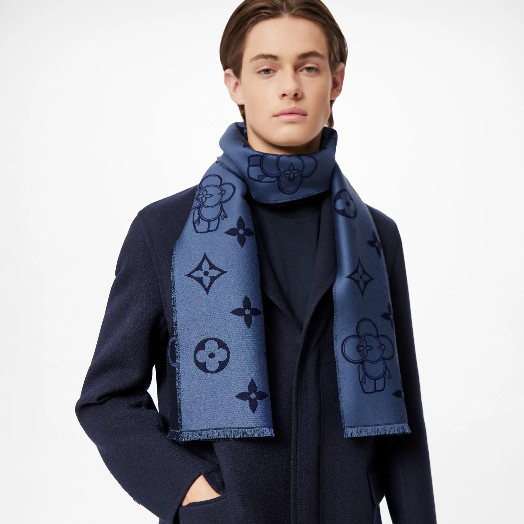 Khăn quàng cổ Louis Vuitton Vivienne Silk Scarf