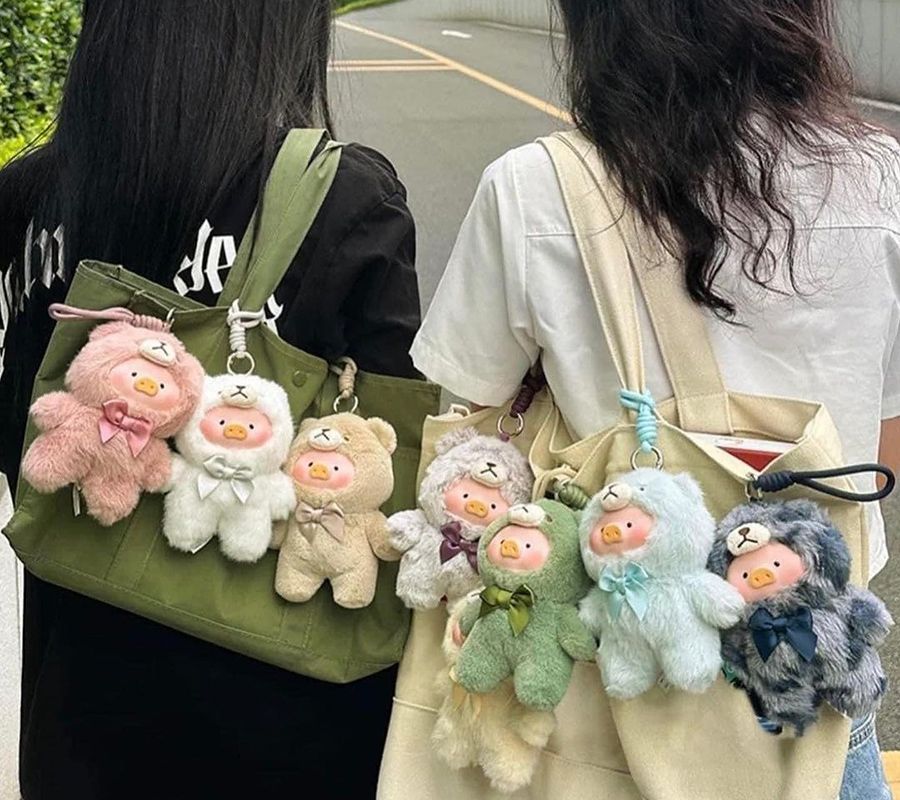 Móc Khóa Gấu Bông ToyZeroPlus Teddy Lulu The Piggy Màu Xanh Nhạt - Phụ kiện - Vua Hàng Hiệu