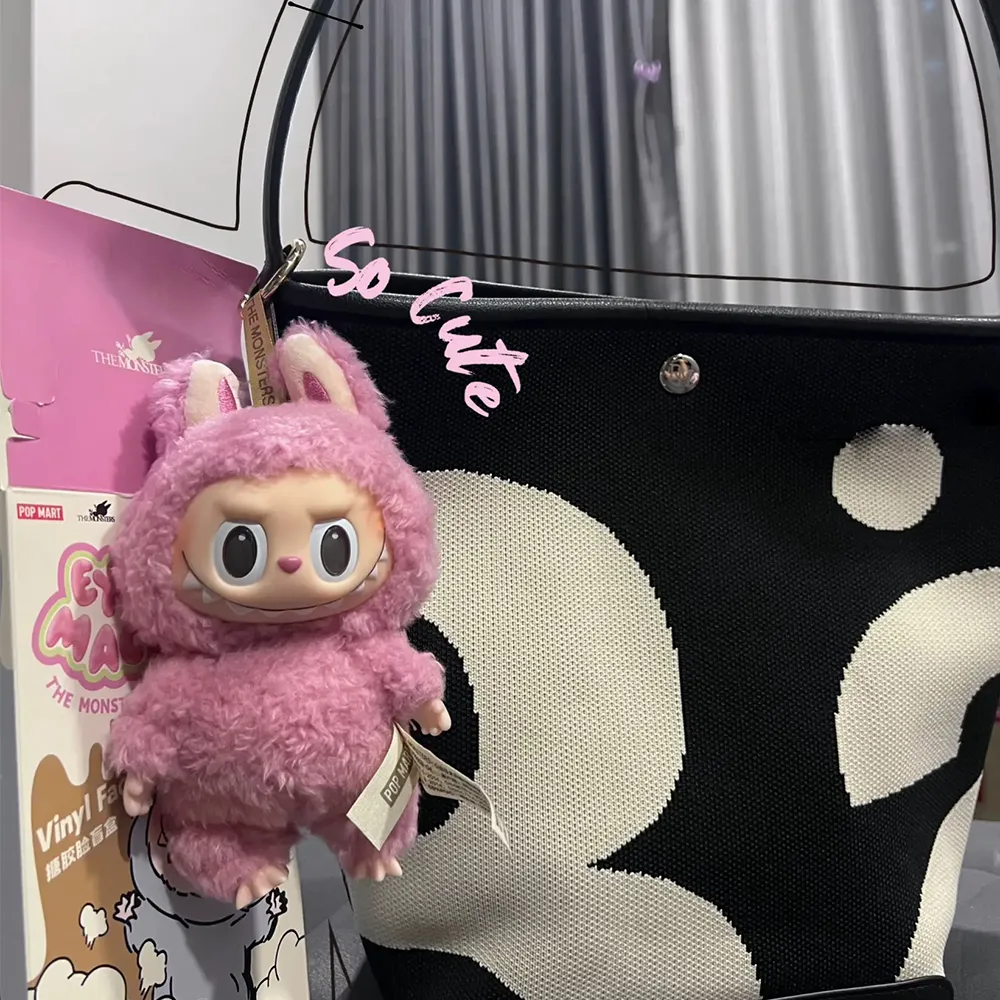 Móc Khóa Pop Mart Labubu Macaron Lychee Berry Màu Hồng - Phụ kiện - Vua Hàng Hiệu