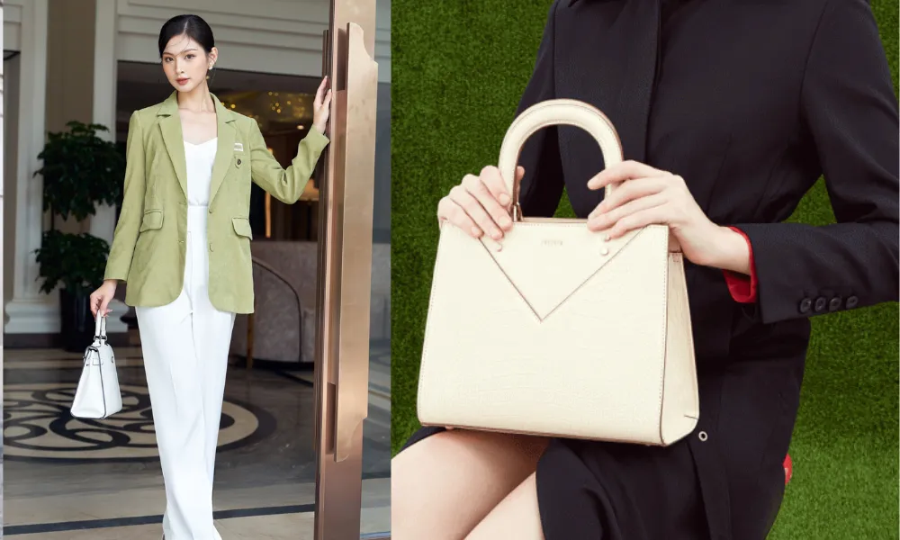 Phong cách túi trắng áo khoác dáng dài dành cho những cô gái thanh lịch, tinh tế (Nguồn Internet)
