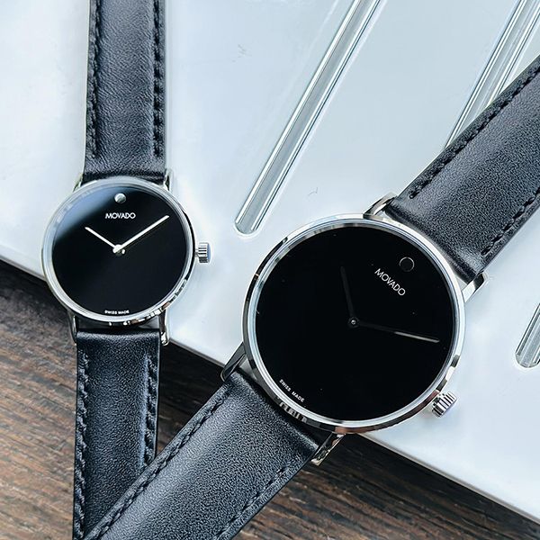 Set Đồng Hồ Unisex Movado 0607589/ 0607598 Màu Đen - Đồng hồ - Vua Hàng Hiệu