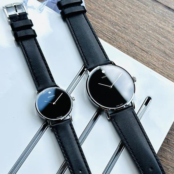 Set Đồng Hồ Unisex Movado 0607589/ 0607598 Màu Đen - Đồng hồ - Vua Hàng Hiệu