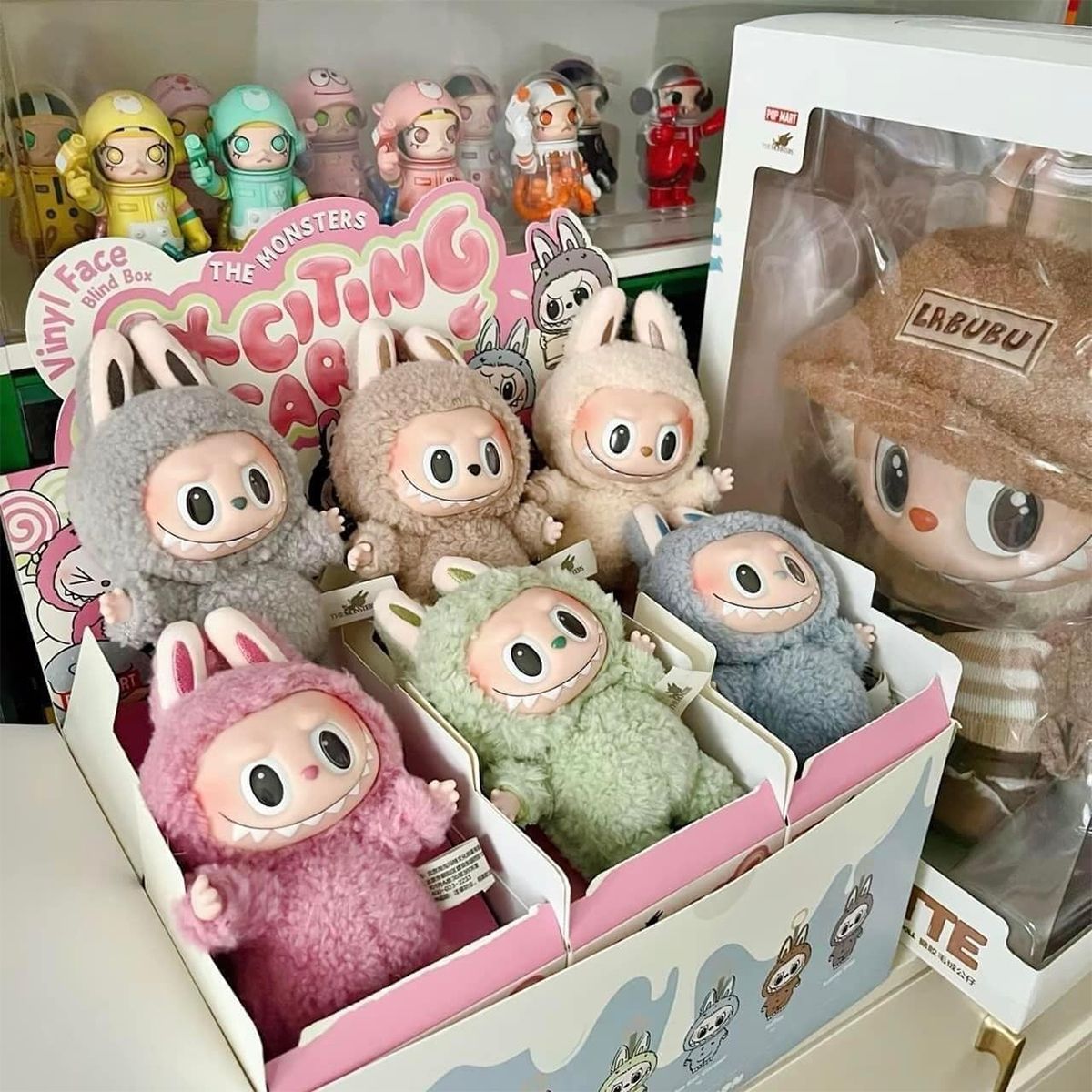 Set Móc Khóa Pop Mart Labubu Macaron Vinyl Face Blind Box 6 Chiếc Phối Màu T-MH - Phụ kiện - Vua Hàng Hiệu