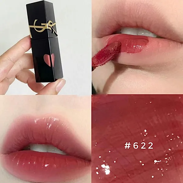 Son Yves Saint Laurent YSL The Inks Vinyl Cream 622 Màu Đỏ Hồng - Son Môi - Vua Hàng Hiệu