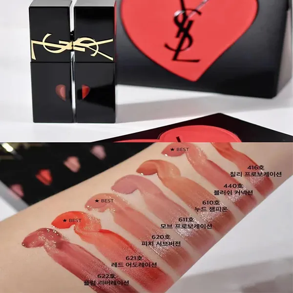 Son Yves Saint Laurent YSL The Inks Vinyl Cream 622 Màu Đỏ Hồng - Son Môi - Vua Hàng Hiệu