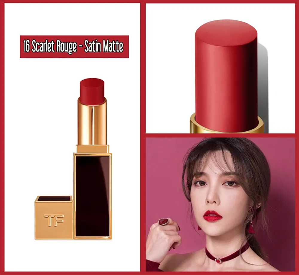 Son Tom Ford Lip Color Satin Matte - Màu Scarlet Rouge