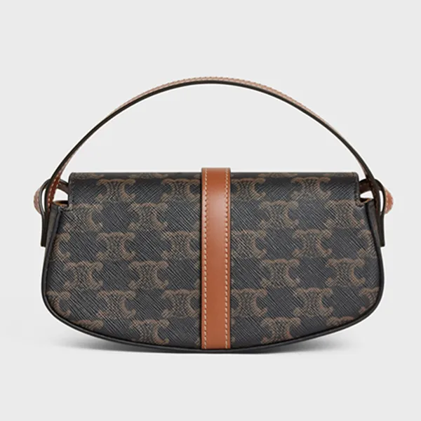 Túi Đeo Chéo Nữ Celine Clutch On Strap Tabou Màu Nâu Đen - Túi xách - Vua Hàng Hiệu