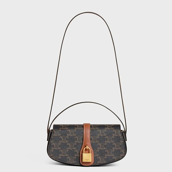 Túi Đeo Chéo Nữ Celine Clutch On Strap Tabou Màu Nâu Đen - Túi xách - Vua Hàng Hiệu