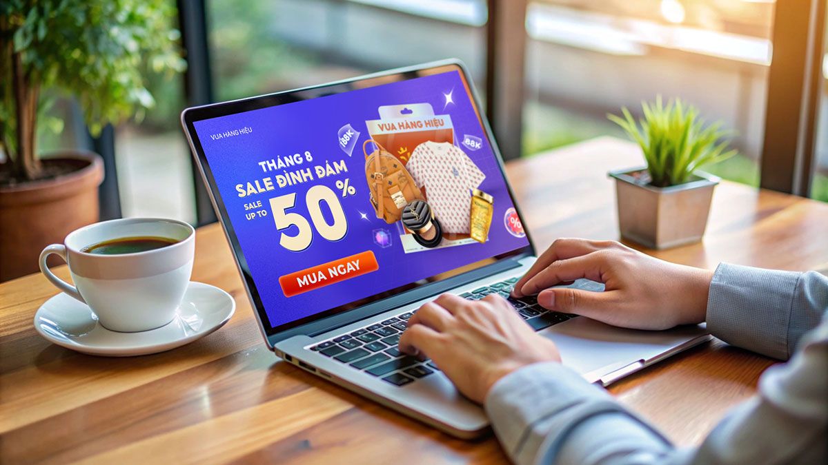 Vua Hàng Hiệu 8.8: Sale up to 50%+++, chớp deal hời 88K, 188K và freeship toàn quốc