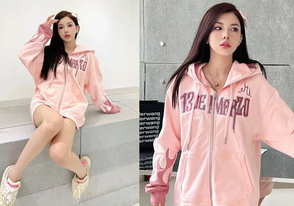 Top 7 áo hoodie hồng nam nữ bán chạy hiện nay