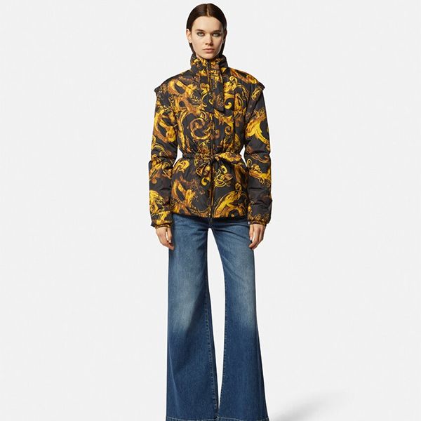 Áo Khoác Nữ Versace Jeans Couture Watercolour Couture Puffer Parka 76HAU405 CQS85 G89 Màu Đen Vàng Size 38 - Thời trang - Vua Hàng Hiệu