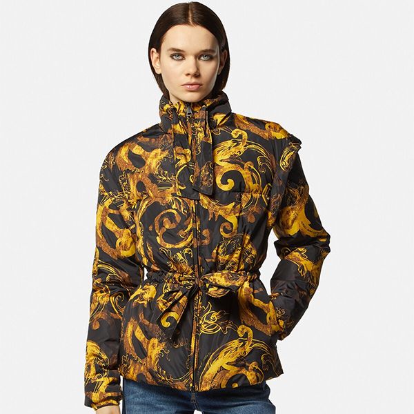 Áo Khoác Nữ Versace Jeans Couture Watercolour Couture Puffer Parka 76HAU405 CQS85 G89 Màu Đen Vàng Size 38 - Thời trang - Vua Hàng Hiệu