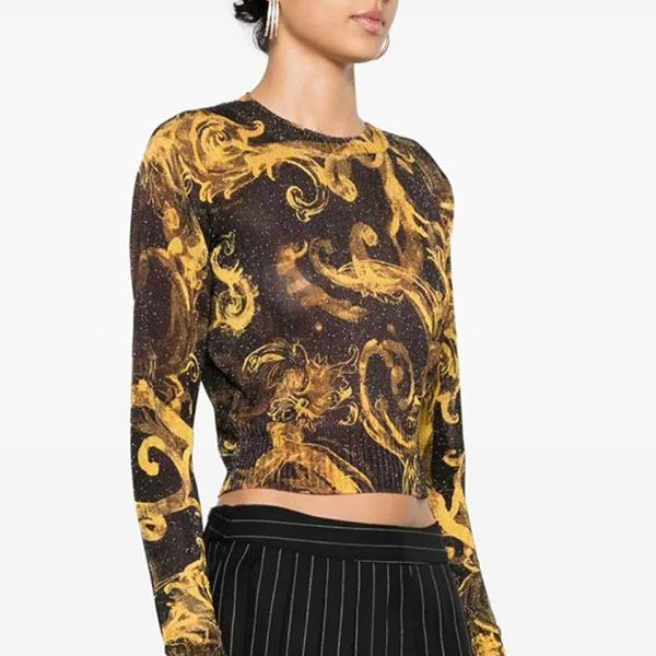 Áo Len Nữ Versace Jeans Couture 76HAFM23 CMN45 G89 Màu Đen Size XS - Thời trang - Vua Hàng Hiệu