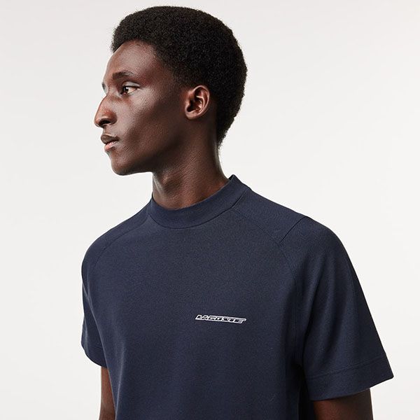 Áo Phông Nam Lacoste Men's Slim Fit Organic Cotton Piqué T-shirt TH6702-51 KXE Màu Xanh Đậm Size 3 - Thời trang - Vua Hàng Hiệu