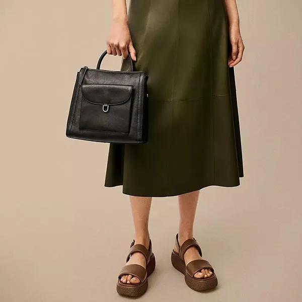Balo Nữ Fossil Parker Leather Small Backpack ZB1797001 Màu Đen - Túi xách - Vua Hàng Hiệu