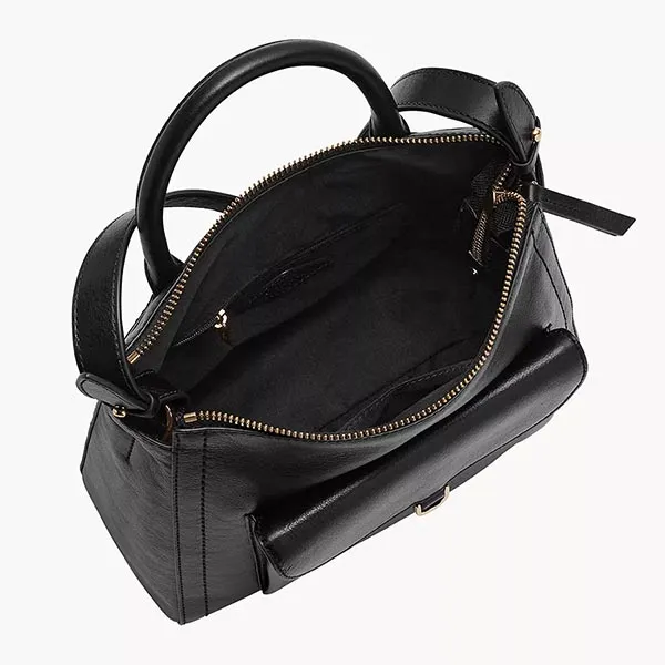 Balo Nữ Fossil Parker Leather Small Backpack ZB1797001 Màu Đen - Túi xách - Vua Hàng Hiệu