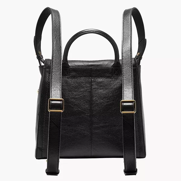 Balo Nữ Fossil Parker Leather Small Backpack ZB1797001 Màu Đen - Túi xách - Vua Hàng Hiệu