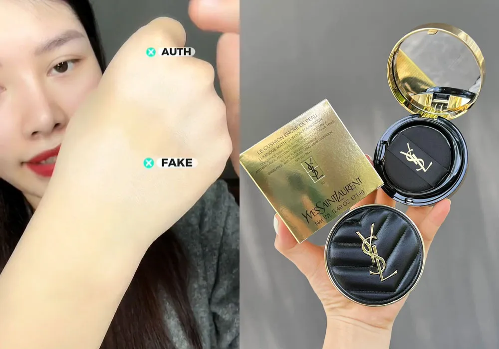 7 Cách phân biệt cushion YSL thật giả đơn giản, chính xác