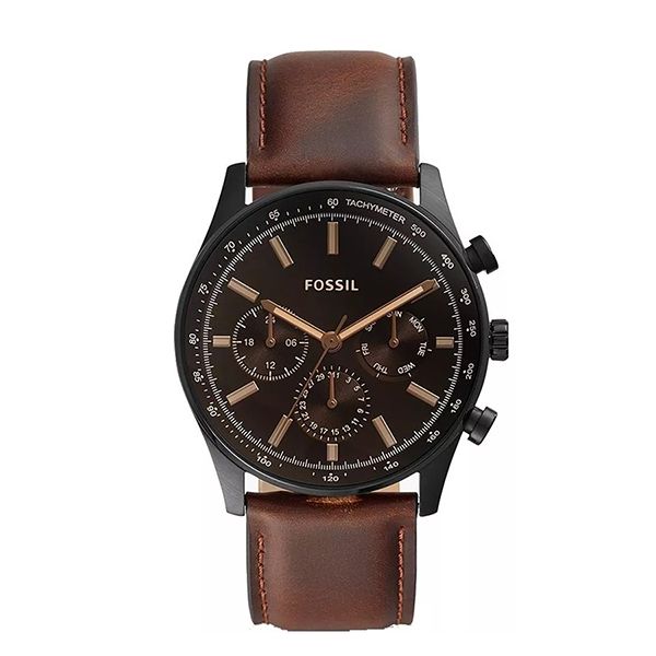 Đồng Hồ Nam Fossil Sullivan Multifunction Brown Leather Watch BQ2457 Màu Nâu - Đồng hồ - Vua Hàng Hiệu