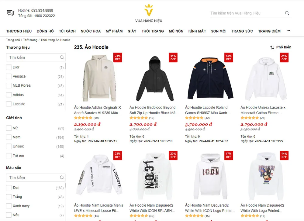 Top 10 shop bán áo hoodie nam đẹp, chất lượng