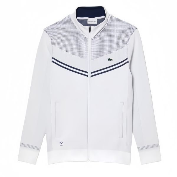 Áo Khoác Nam Lacoste Tennis Daniil Medvedev After Match Jacket SH1090 - BED Màu Trắng Size 5 - Thời trang - Vua Hàng Hiệu