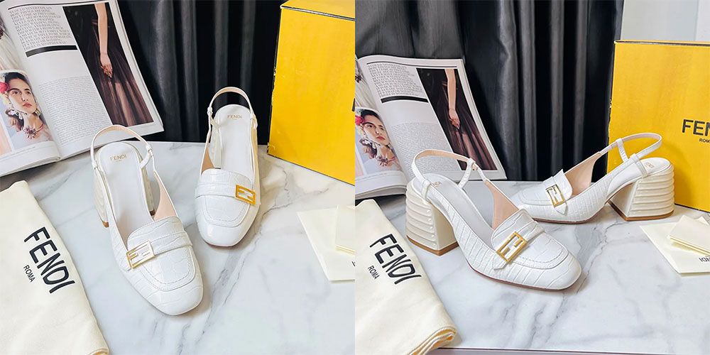 Top 10 giày cao gót màu trắng dễ đeo, tôn dáng, hợp nhiều phong cách - 8