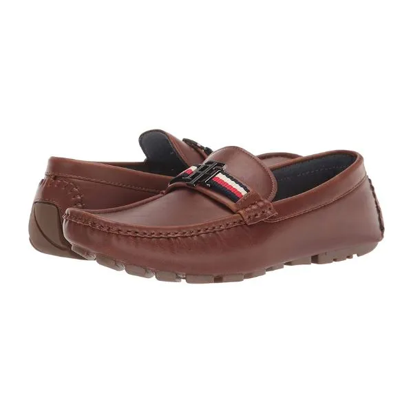 Giày Lười Nam Tommy Hilfiger Atino Driving Style Loafer Màu Nâu Size 7 - Giày - Vua Hàng Hiệu