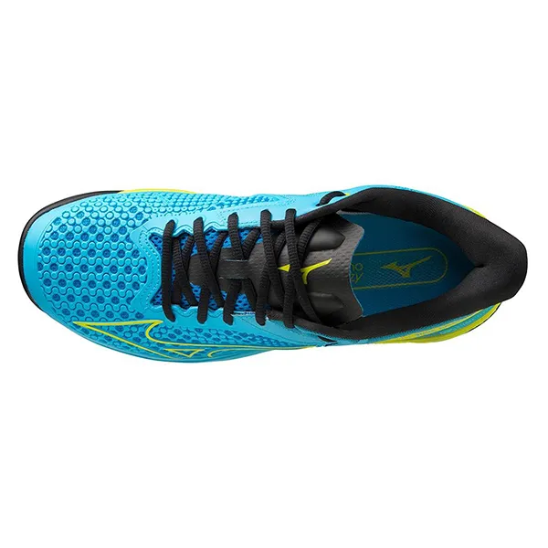Giày Tennis/Pickleball Mizuno Wave Exceed Tour 5 Màu Xanh Phối Vàng Size 42.5 L - Pickleball - Vua Hàng Hiệu
