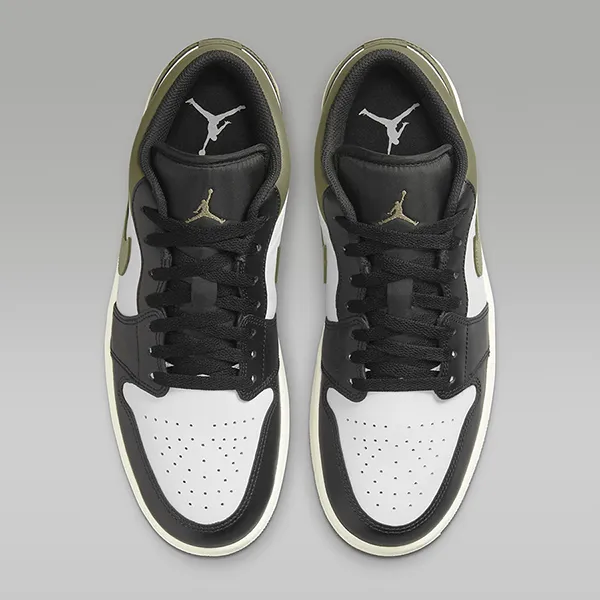 Giày Thể Thao Nam Nike Air Jordan 1 Low Black White Medium Olive 553558-092 Phối Màu Size 40 - Giày - Vua Hàng Hiệu
