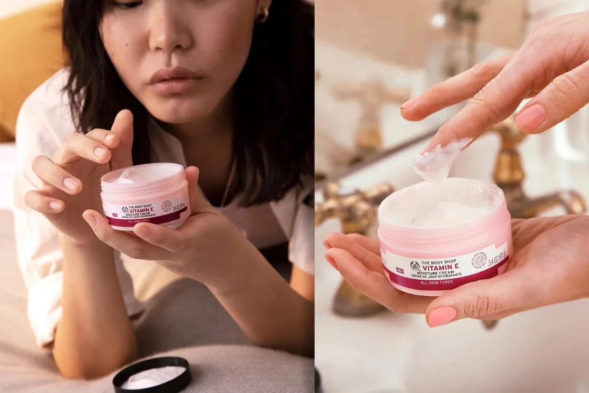 Kem dưỡng ẩm vitamin E có bôi mặt được không​?