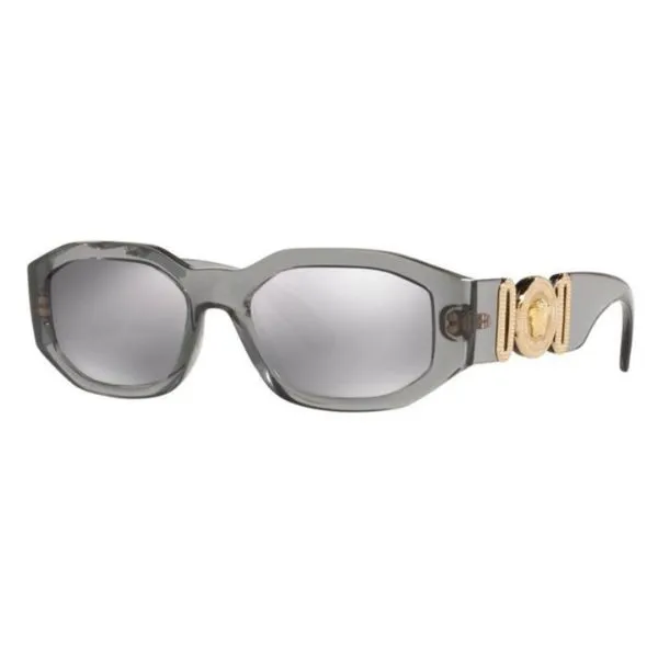 Kính Mát Unisex Versace Medusa Biggie Sunglasses O4361-O3116G53-ONUL Màu Xám - Kính mắt - Vua Hàng Hiệu