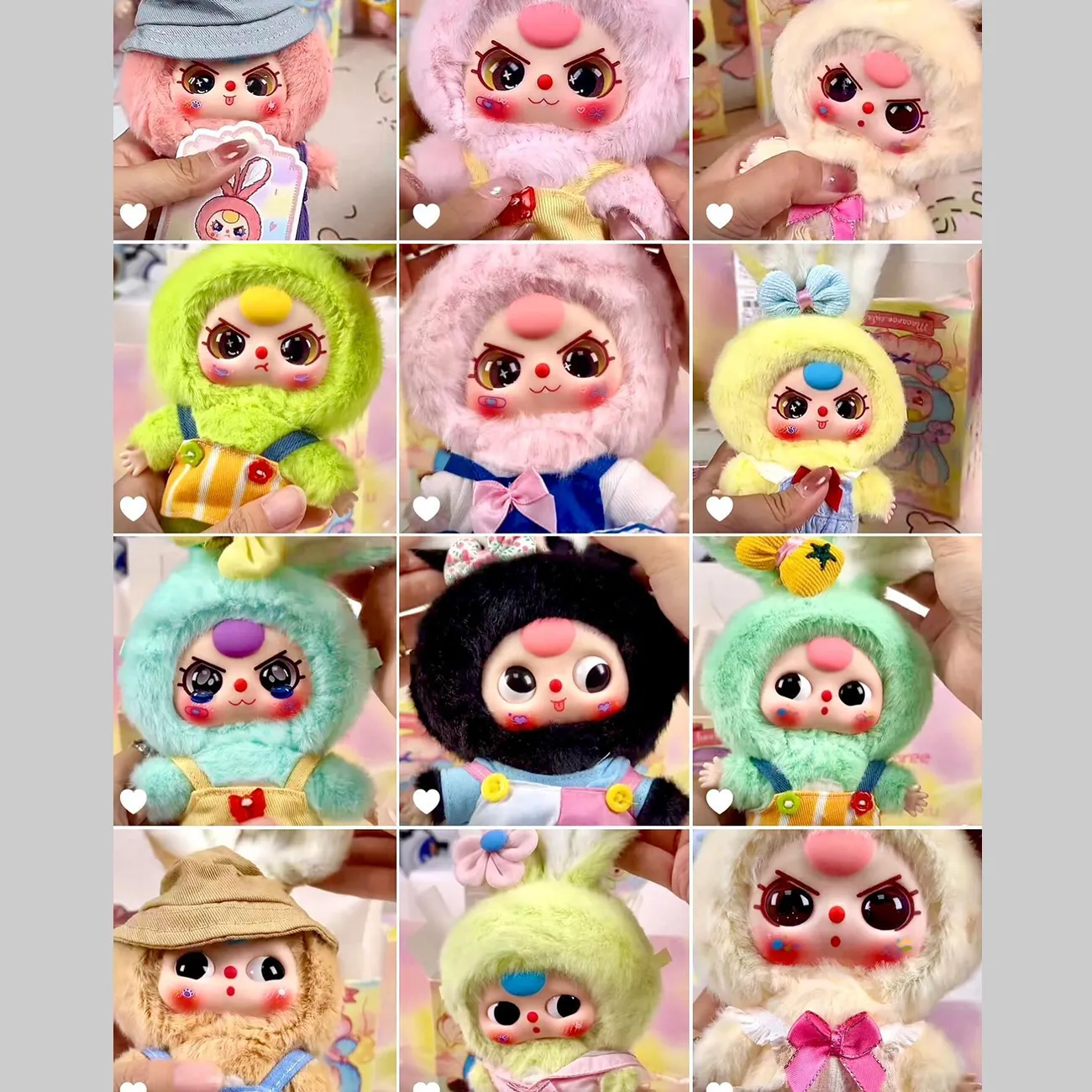 Set Móc Khóa Baby Three Macaron Cute Bunny Series Plush Blind Box Phối Màu - Phụ kiện - Vua Hàng Hiệu