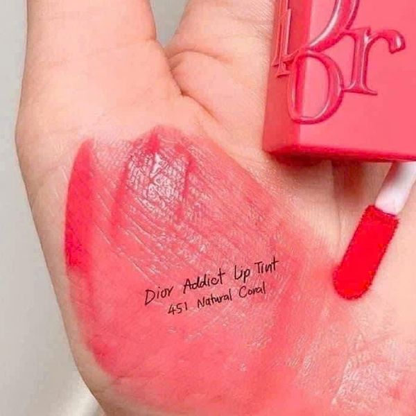 Son Dior Addict Lip Tint 451 Natural Coral Màu Hồng Cam San Hô - Son Môi - Vua Hàng Hiệu