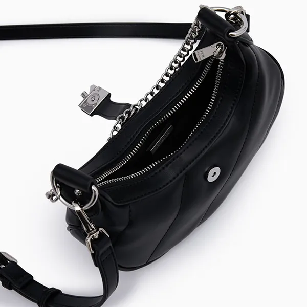 Túi Đeo Chéo Nữ Lyn Amelia Mini Crossbody Bag Black LL24FBF328 Màu Đen - Túi xách - Vua Hàng Hiệu