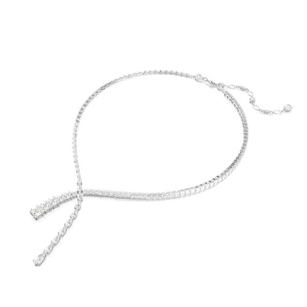 Dây Chuyền Nữ Swarovski Matrix Necklace V White Màu Bạc - Trang sức - Vua Hàng Hiệu