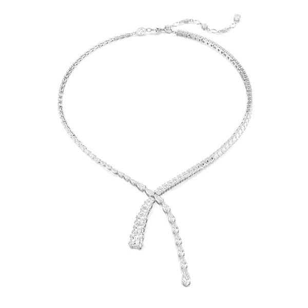 Dây Chuyền Nữ Swarovski Matrix Necklace V White Màu Bạc - Trang sức - Vua Hàng Hiệu