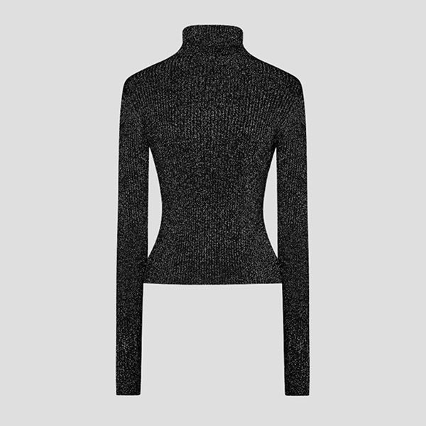 Áo Len Nữ Versace Jean Conture In Black With Lurex Ribbed Knit Turtleneck 77HAFM22CM60H899 Màu Đen Size XS - Thời trang - Vua Hàng Hiệu